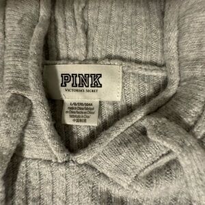 VS Pink Hooded Pullover Sweater